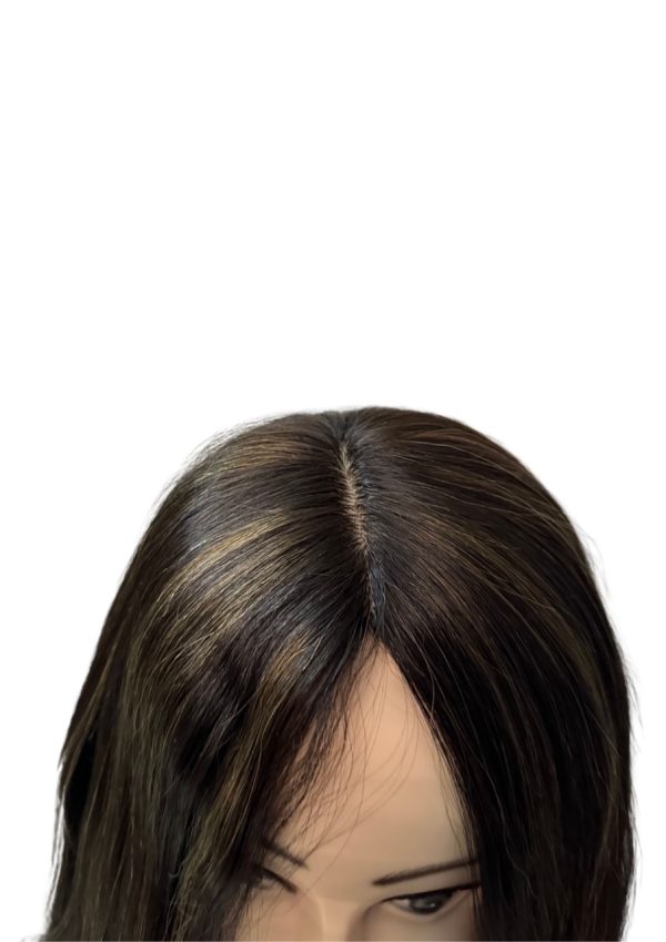 Highlighted Monofilament Silk Top Double Drawn Hair wig - Image 2