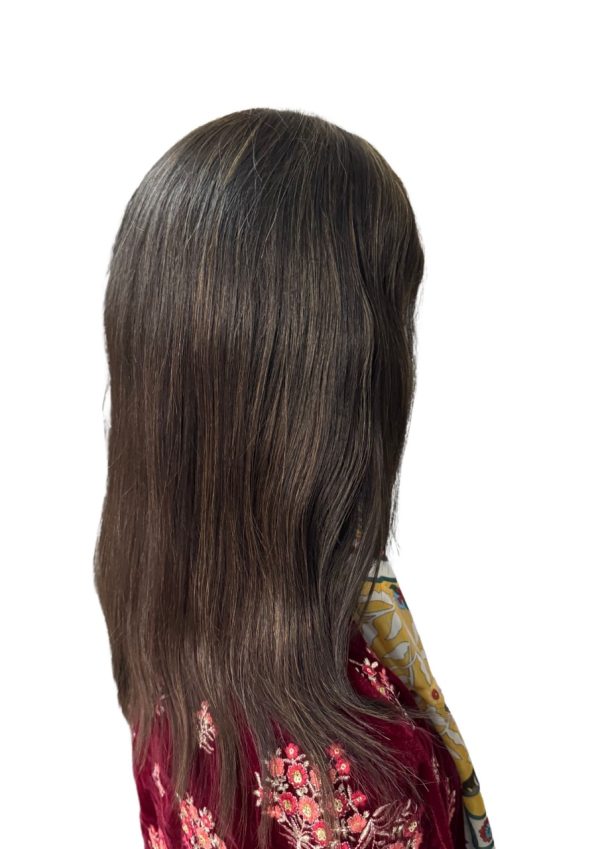 Highlighted Monofilament Silk Top Double Drawn Hair wig - Image 4