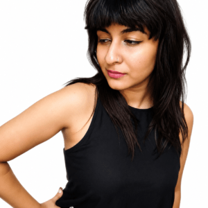 22 Inch Human Hair Wig with Bangs & Silk Skin Top | Natural Looking Wig