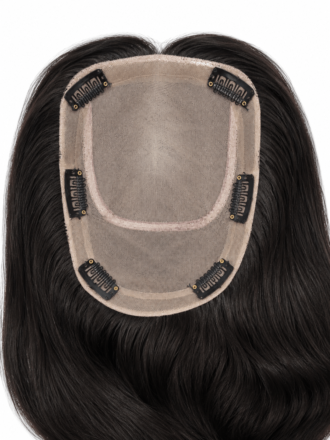 Human Hair Silk Base Hand Knotted Topper | 100% Premium Natural Human Hair - Image 4