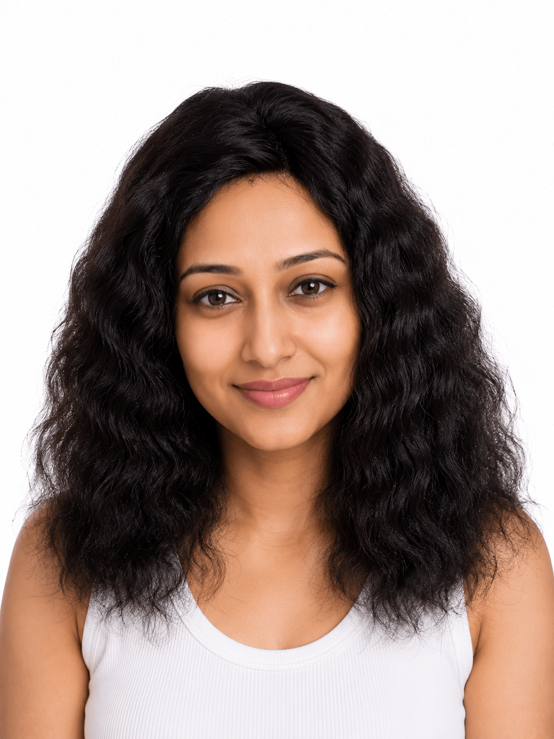 Human Hair Monofilament Base Curly Topper | Virgin Human Hair Clip-On & Pasting - Image 2