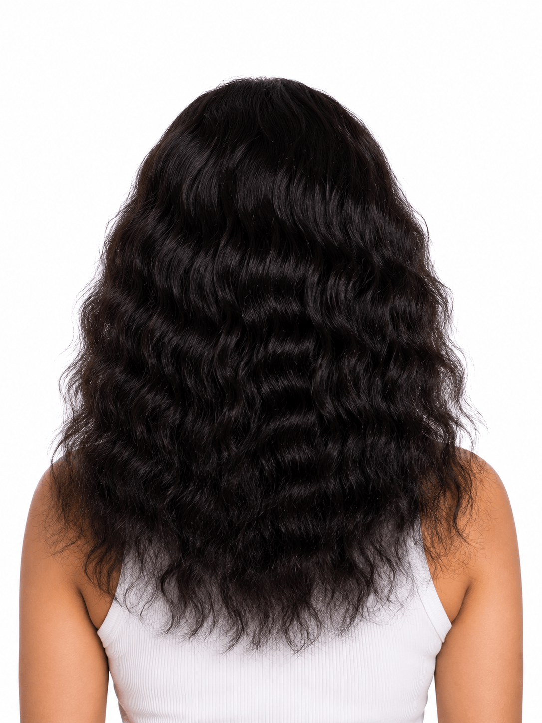 Human Hair Monofilament Base Curly Topper | Virgin Human Hair Clip-On & Pasting - Image 3