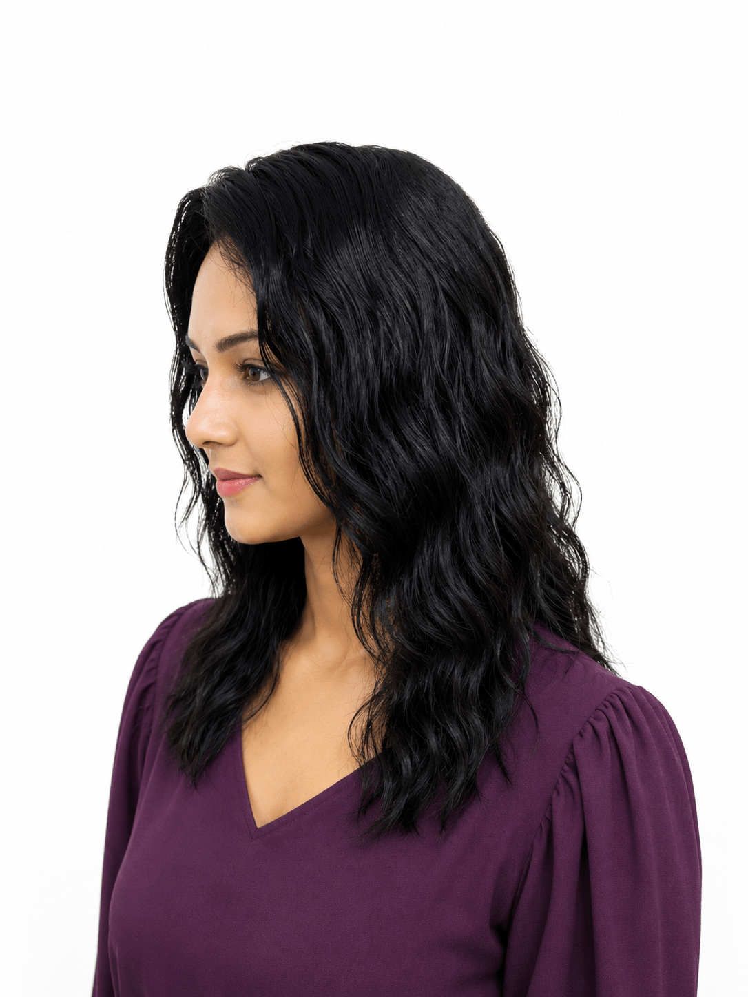 Human Hair Silk Base Curly Topper | Virgin Human Hair Clip-On & Pasting - Image 4