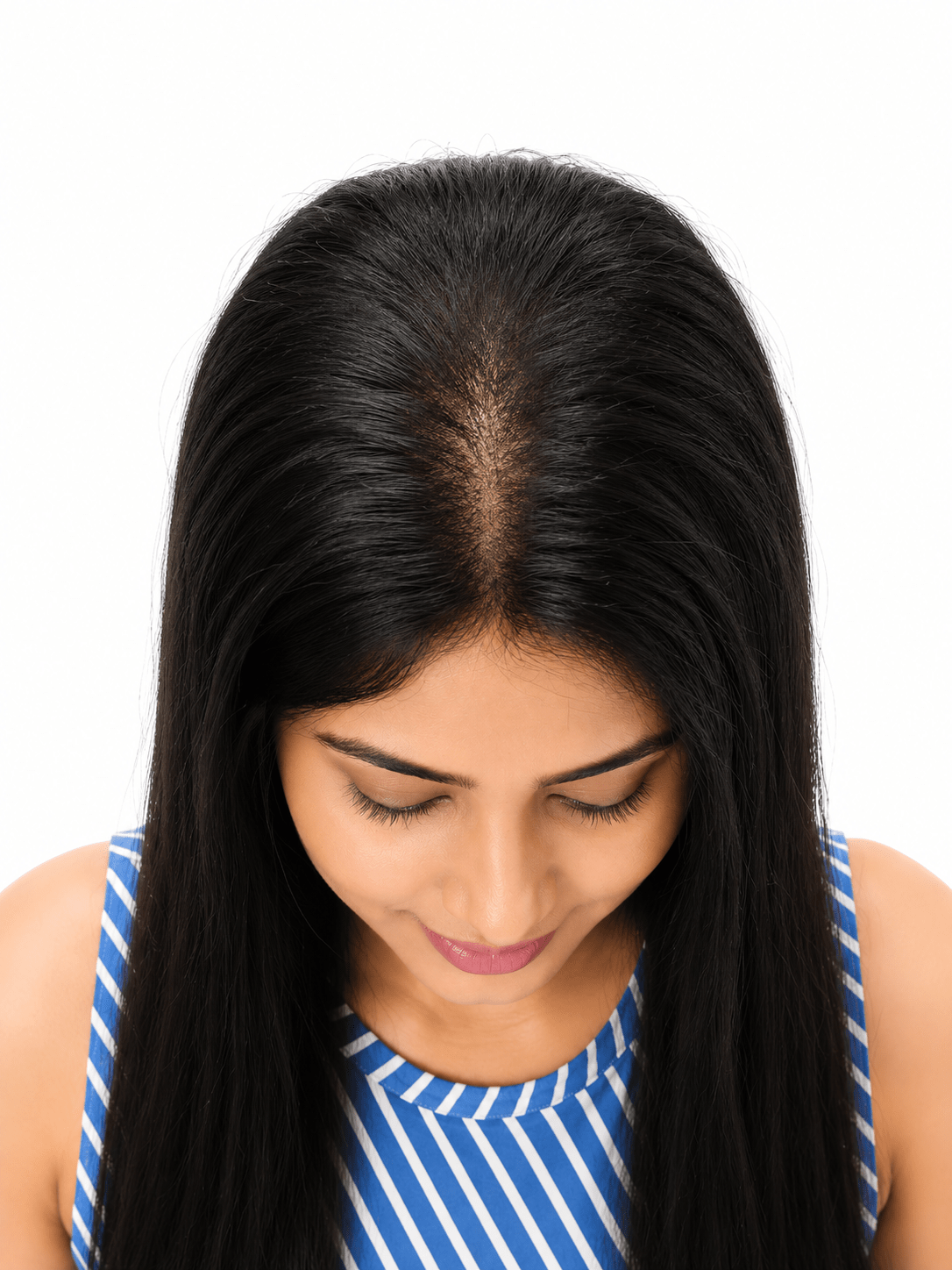 Premium Silk Base Full Hand-Knotted Human Hair Topper with Nano Plasty (18–40 Inches) - Image 3