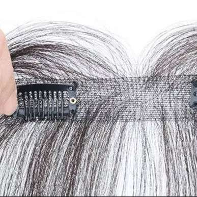 Human Hair Front Bangs | Natural Clip-In Fringe - Image 4