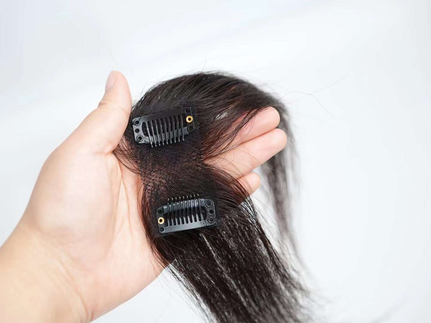 Human Hair Front Bangs | Natural Clip-In Fringe